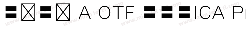 日语字库 A OTF 教科書ICA Pro Light字体转换